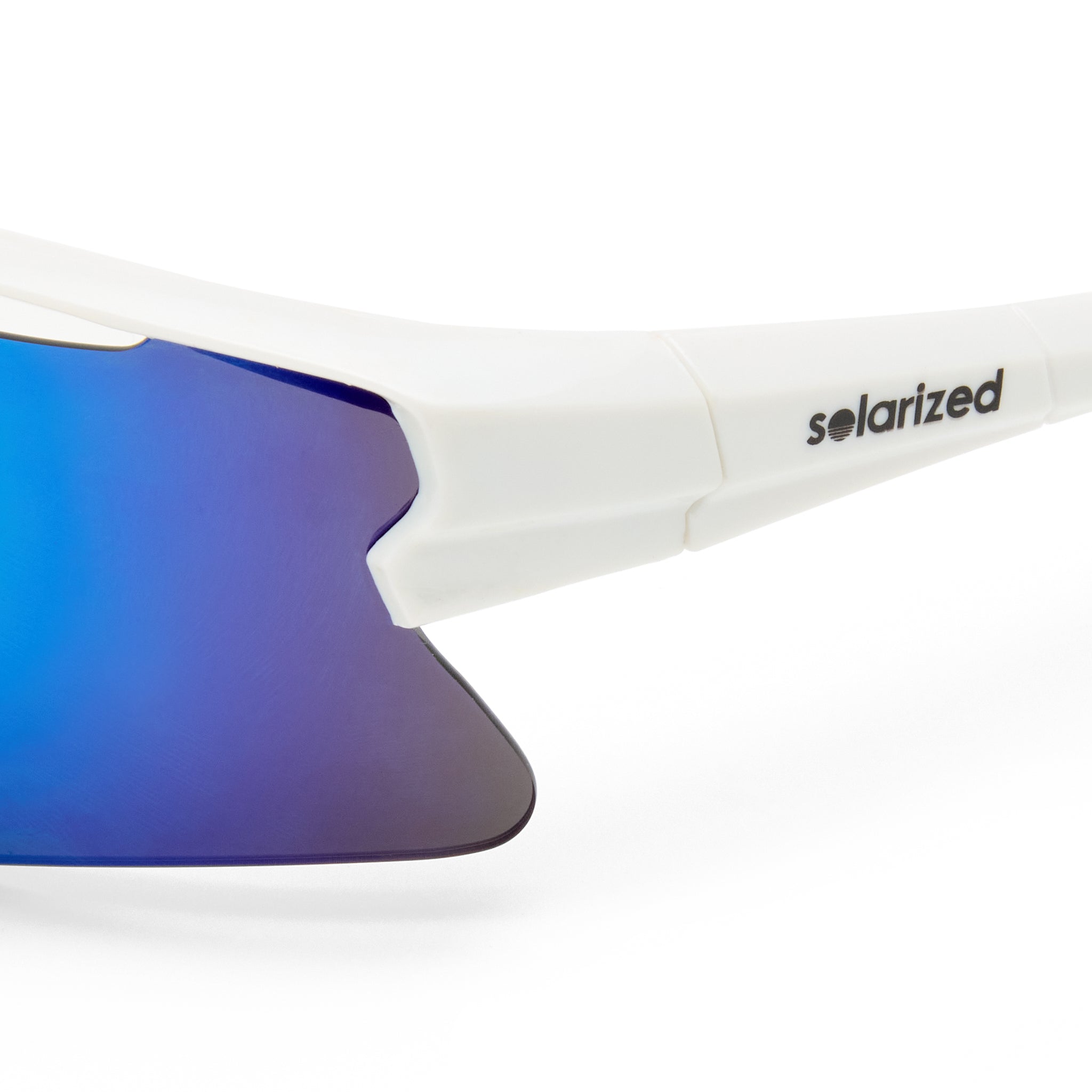 Solarized Astro Wrap White Male Wrap Sunglasses | Eyewear Index