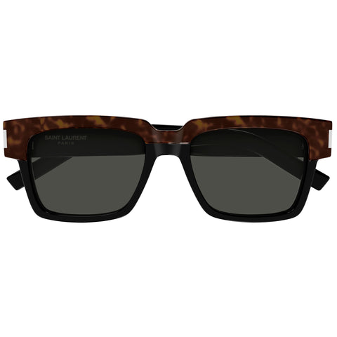 Saint Laurent Sl732fvadim Havana Male Rectangle Sunglasses | Eyewear Index