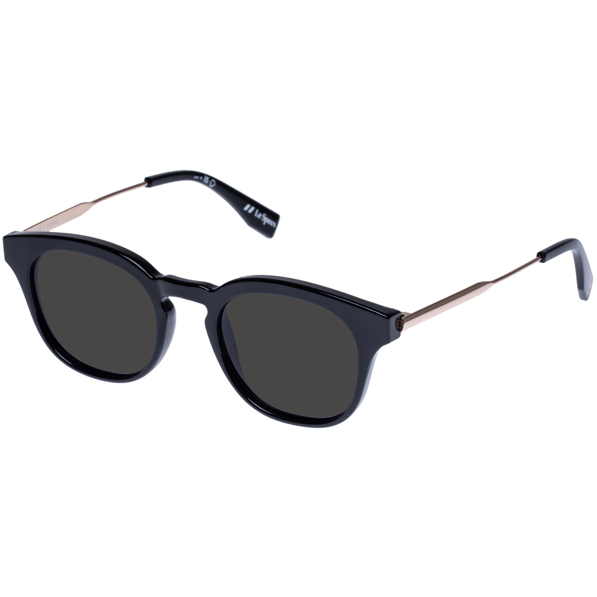 Le Specs Trasher Black Uni-Sex Square Sunglasses | Eyewear Index