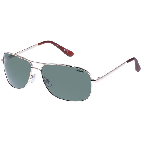 Solarized Retro Aviator Gold Male Aviator Sunglasses | Eyewear Index