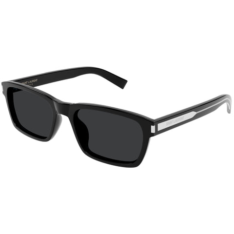 Saint Laurent Sl662 Black Male Rectangle Sunglasses | Eyewear Index