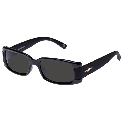 Le Specs So Into You Black Uni-Sex Rectangle Sunglasses | Eyewear Index