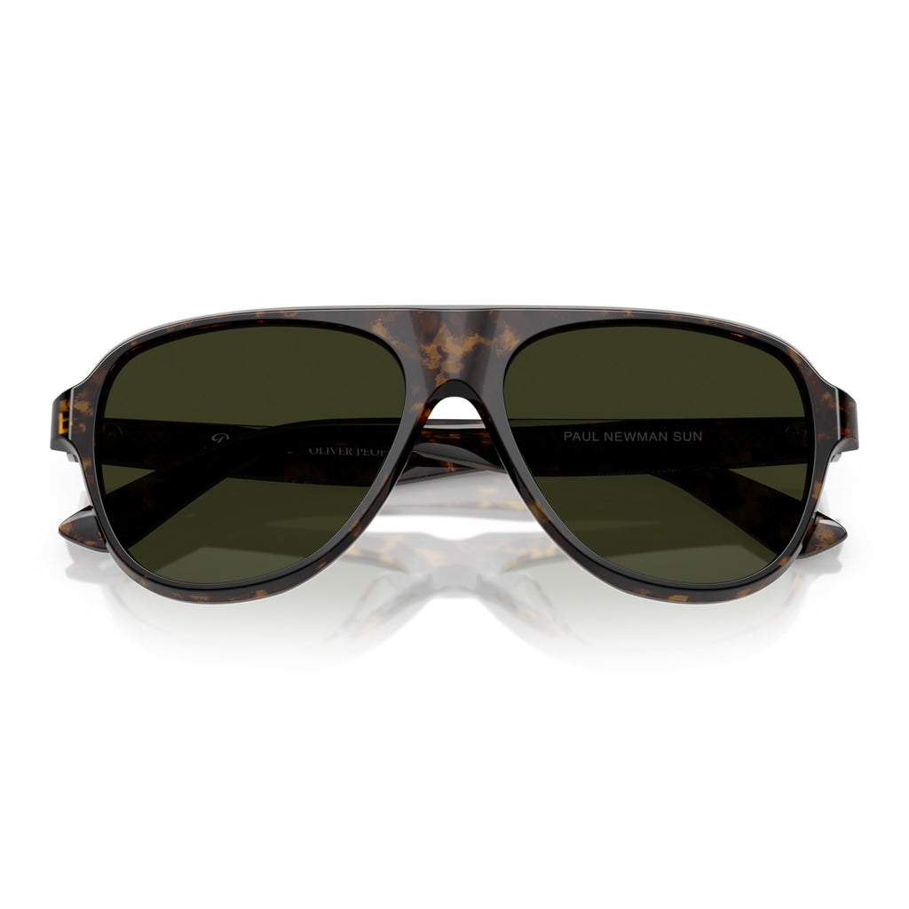 Oliver Peoples 5581su 1747p1 Paul Newman Sun Walnut Tortoise Male Aviator Sunglasses | Eyewear Index