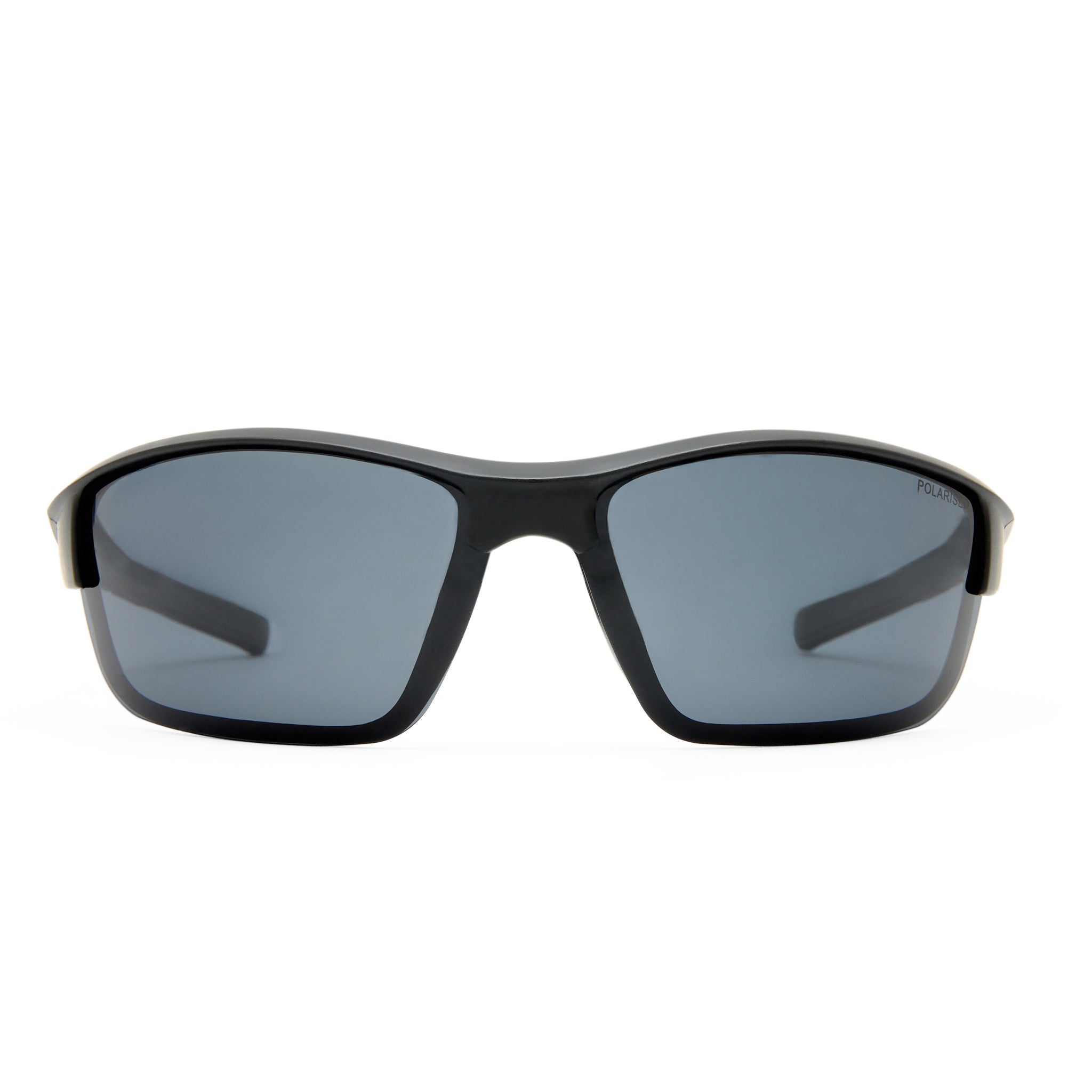 Fish Outrigger Matte Black Charcoal Male Wrap Sunglasses | Eyewear Index