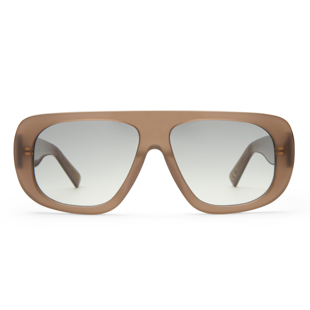 Luv Lou The Dionne Mushroom Female Aviator Sunglasses | Eyewear Index