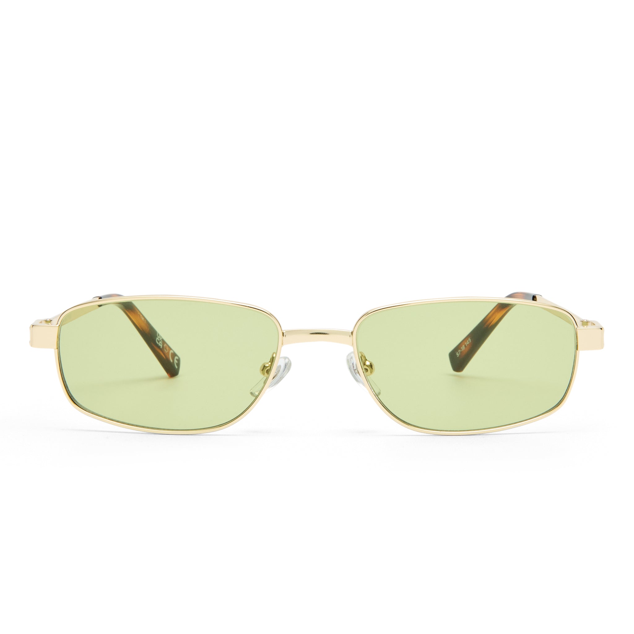Le Specs Torrid Gold Uni-Sex Rectangle Sunglasses | Eyewear Index