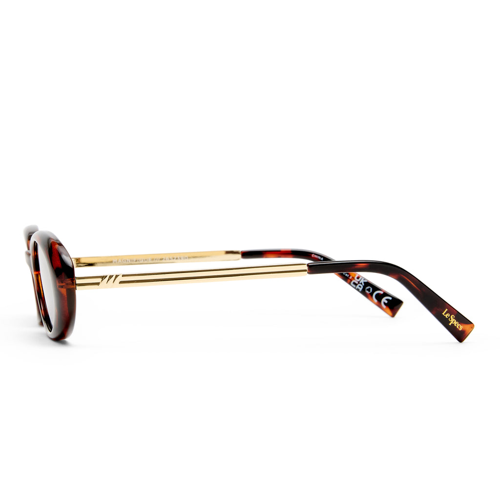Le Specs Magnifique Dark Tort Female Oval Sunglasses | Eyewear Index