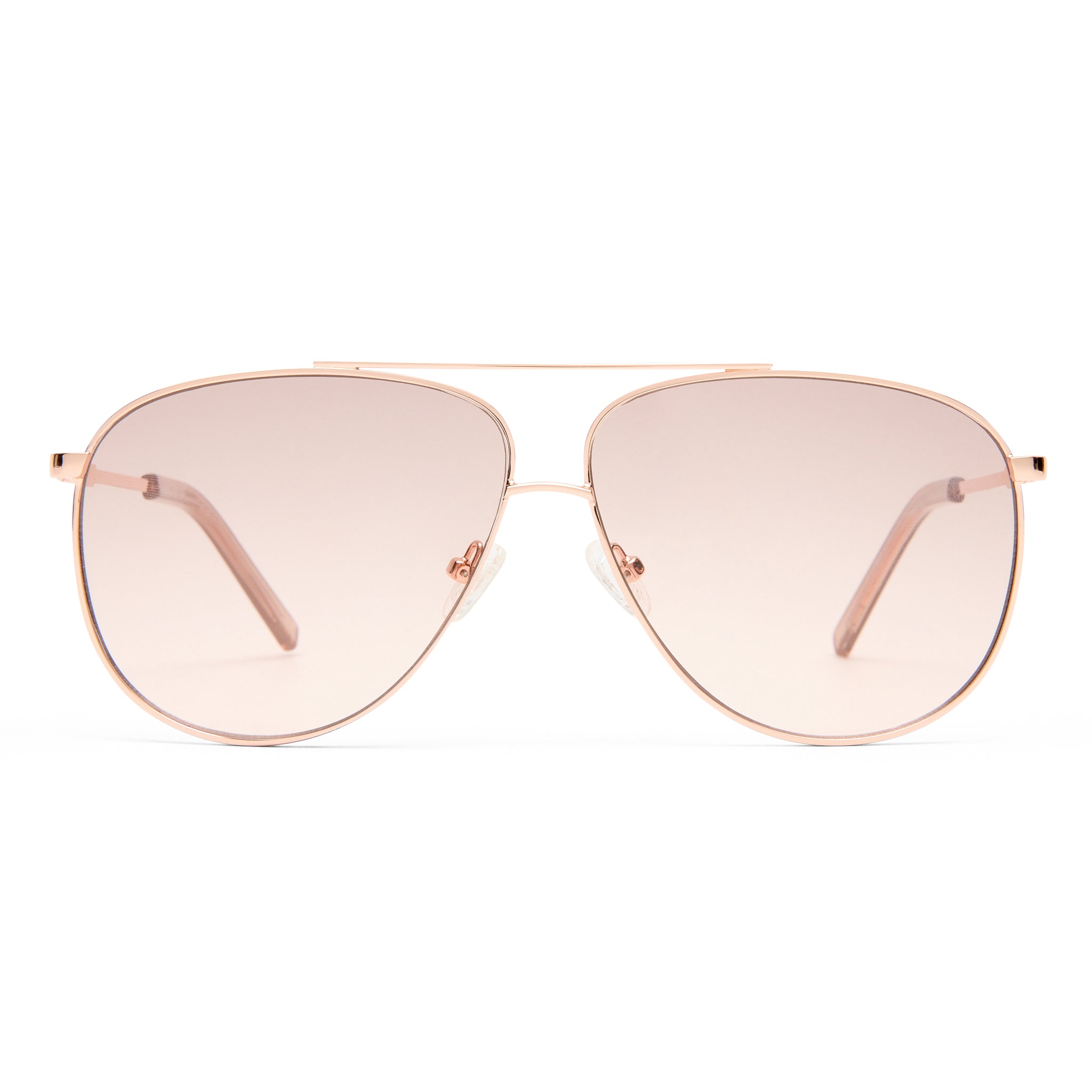 Fiorelli Maren Light Rose Gold Female Aviator Sunglasses | Eyewear Index