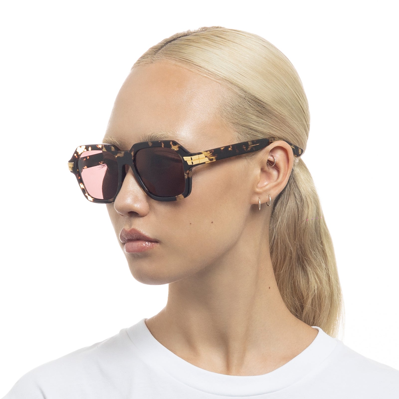 Bottega Veneta Uni-sex Bv1123s 002 Havana Rectangle Sunglasses | Eyewear  Index