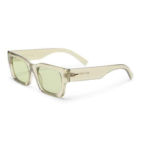 Le Specs Shmood Eucalyptus Uni-Sex Rectangle Sunglasses | Eyewear Index