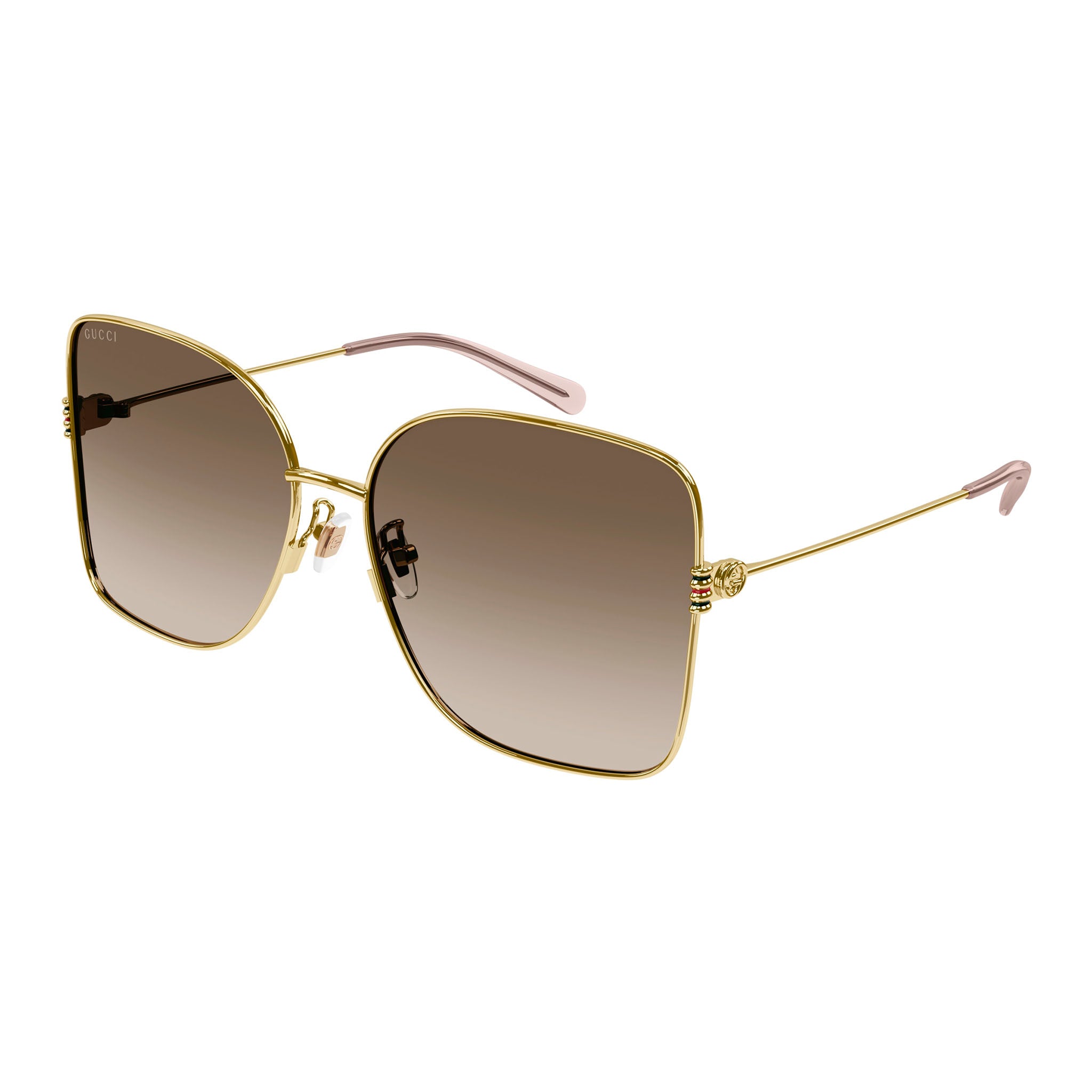 Gucci Gg1282sa Gold Female Square Sunglasses | Eyewear Index