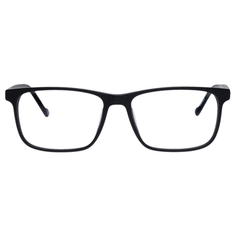 Le Specs Pros-Bio Black Scratch Male D-Frame Optical Frames | Eyewear Index