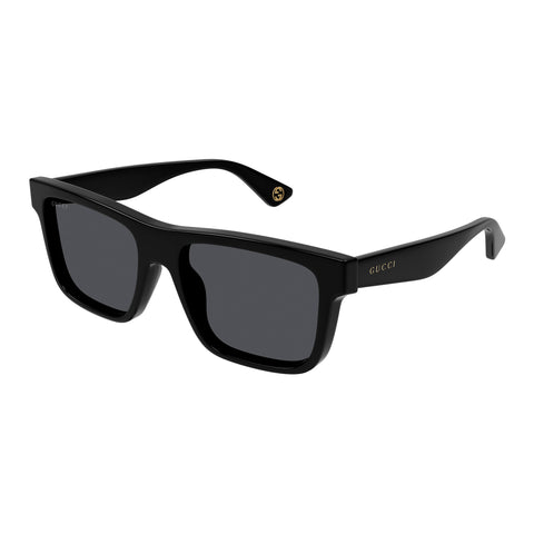 Gucci Gg1618sa Black Male Rectangle Sunglasses | Eyewear Index