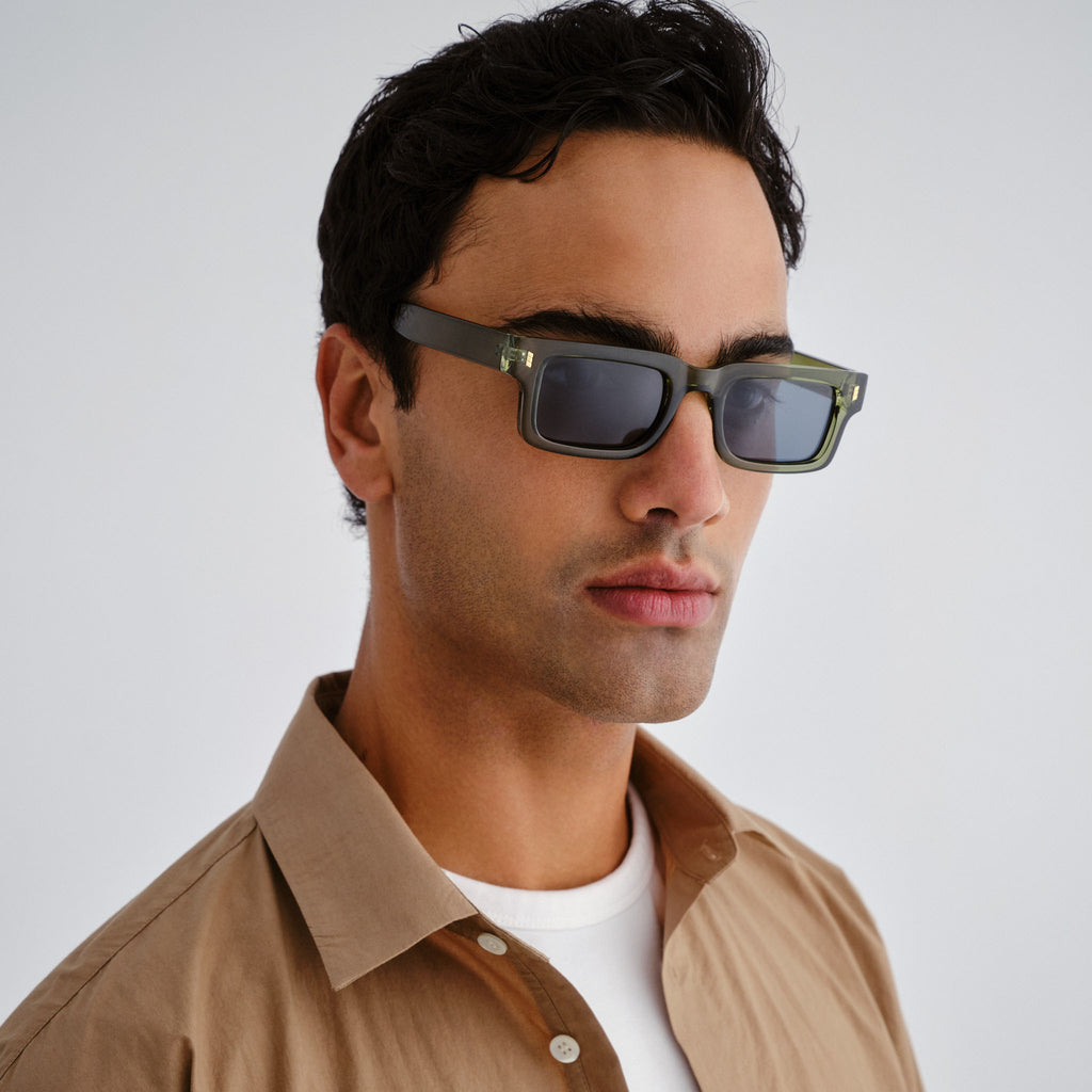 Cancer Council Austinmer Khaki Uni-Sex Rectangle Sunglasses | Eyewear Index