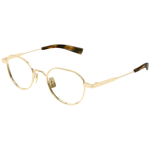 Saint Laurent Sl730 Gold Male Round Optical Frames | Eyewear Index