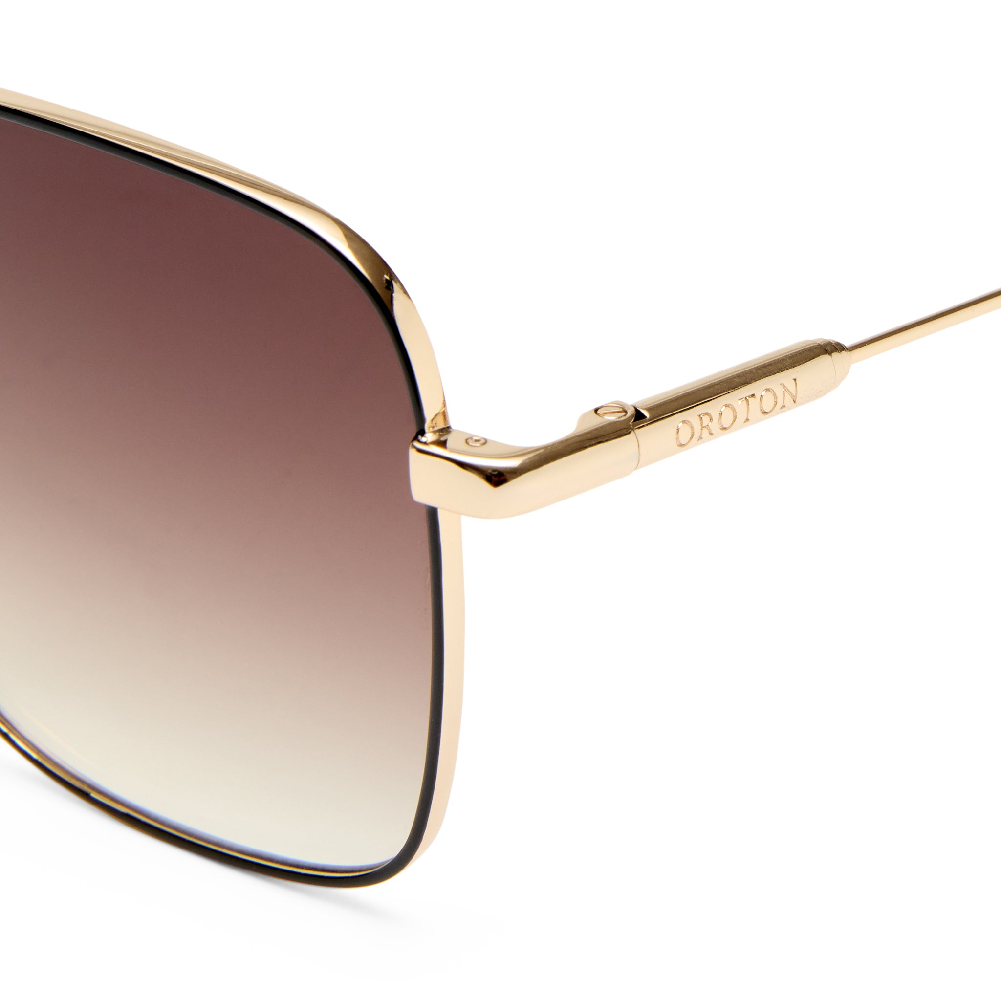 Oroton Asta Gold Black Female Square Sunglasses | Eyewear Index