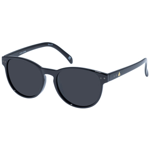 Aire Karma Black Uni-Sex Round Sunglasses | Eyewear Index