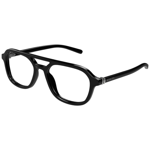 Gucci Gg1673oa Black Male Navigator Optical Frames | Eyewear Index