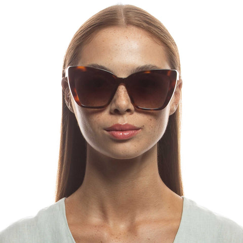 Oroton Jamie Signature Tort Female Cat-Eye Sunglasses | Eyewear Index