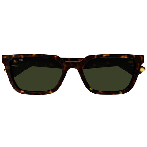 Gucci Gg1539s Havana Male Rectangle Sunglasses | Eyewear Index