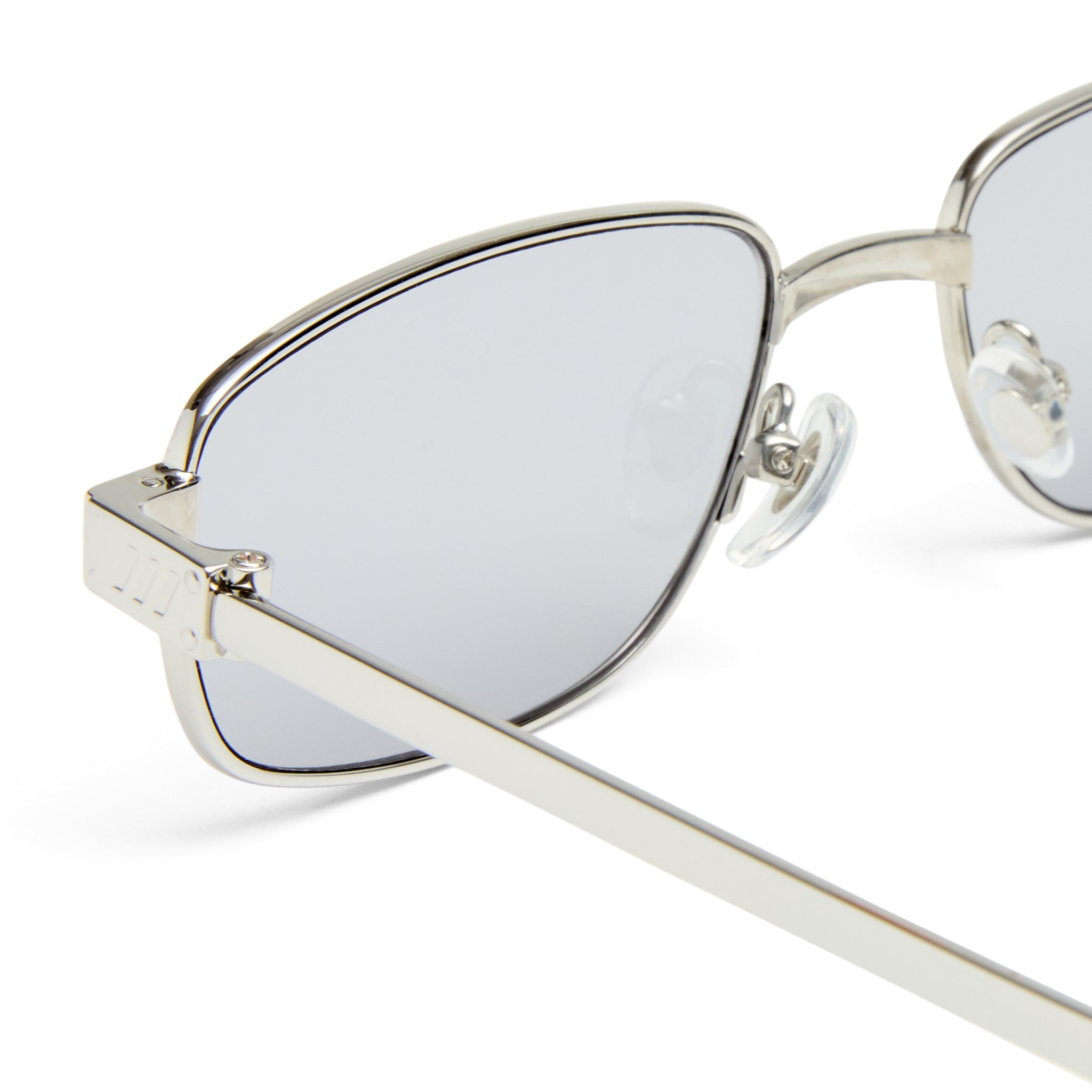 Le Specs Torrid Silver Uni-Sex Rectangle Sunglasses | Eyewear Index