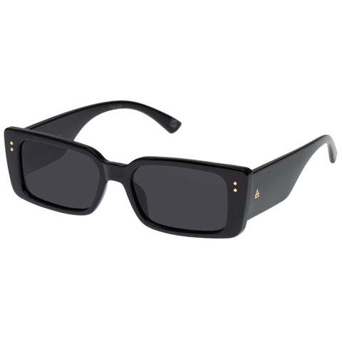 Aire Orion Black Uni-Sex Rectangle Sunglasses | Eyewear Index