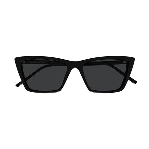 Saint Laurent Sl737micathin Black Female Rectangle Sunglasses | Eyewear Index