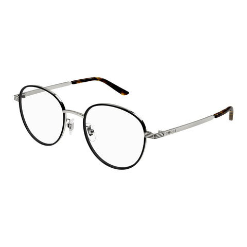 Gucci Gg1353oa Ruthenium Male Round Optical Frames | Eyewear Index