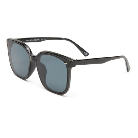 Solarized Kids Bold Square Black Female Square Sunglasses | Eyewear Index