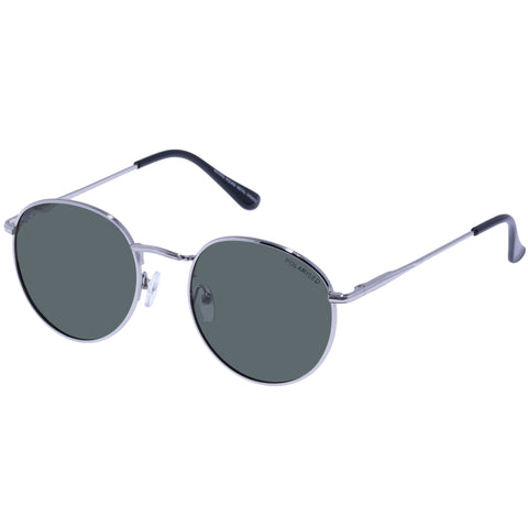 Cancer Council Enviro Round Metal Silver Black Uni-Sex Round Sunglasses | Eyewear Index