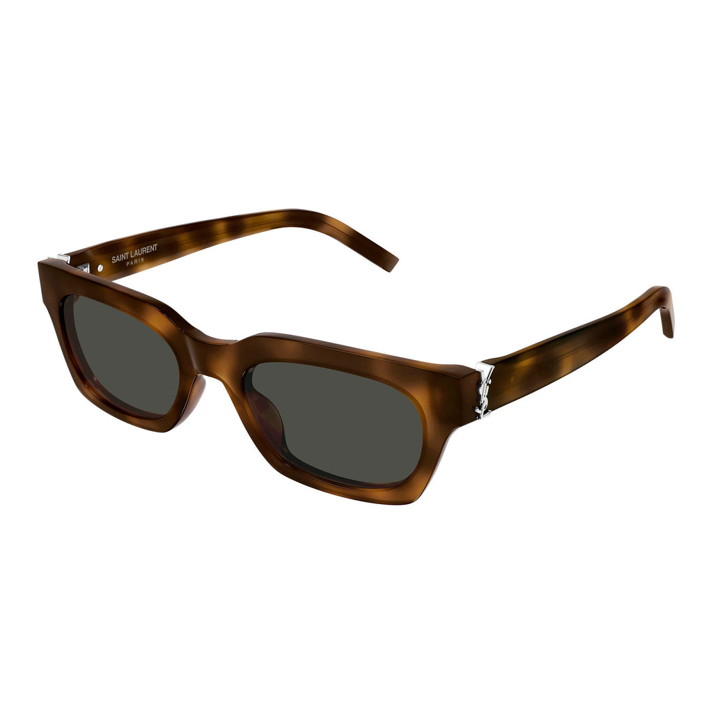 Saint Laurent Slm175f Havana Female Rectangle Sunglasses | Eyewear Index