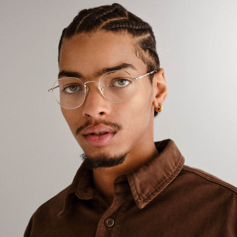 Le Specs Notoriety Gold Uni-Sex Oval Optical Frames | Eyewear Index