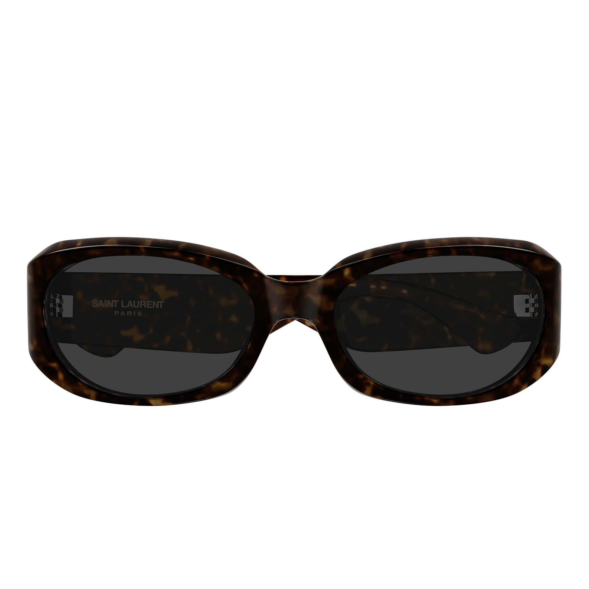 Saint Laurent Sl868f Havana Female Round Sunglasses | Eyewear Index