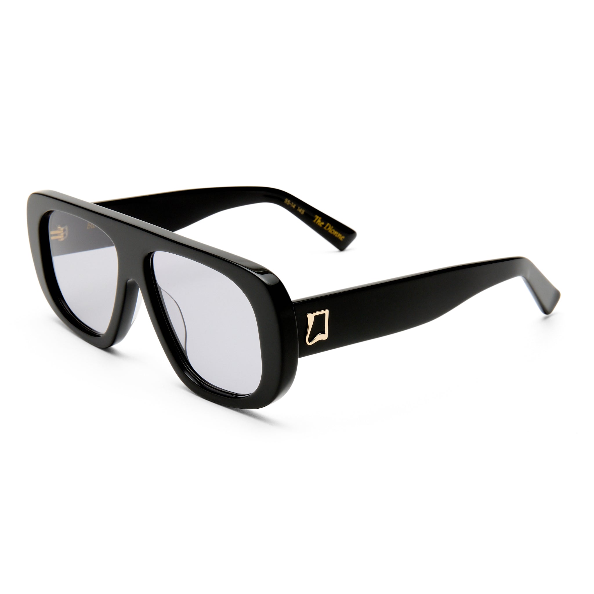 Luv Lou The Dionne Black Female Aviator Sunglasses | Eyewear Index