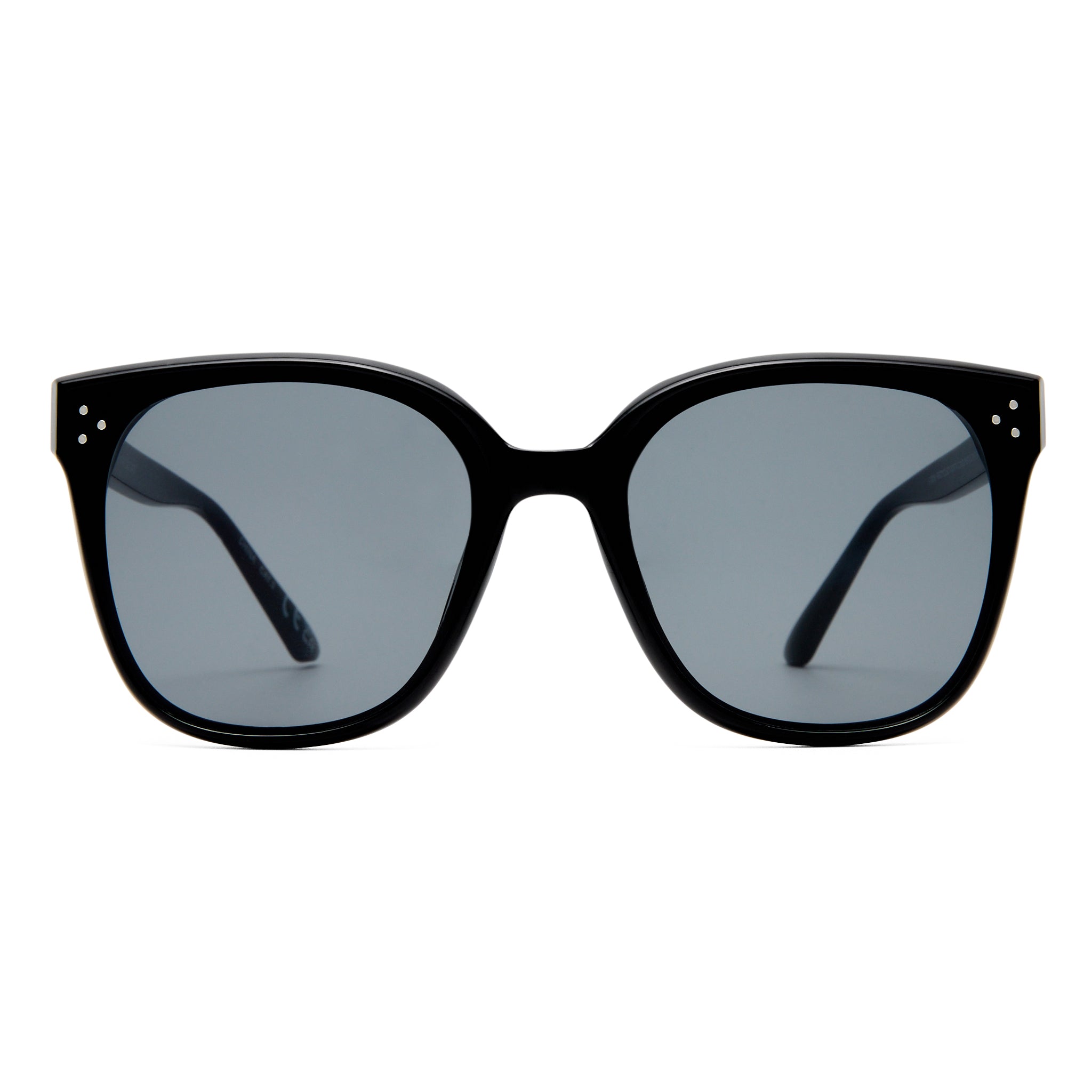 Aire Elementa Black Female Square Sunglasses | Eyewear Index