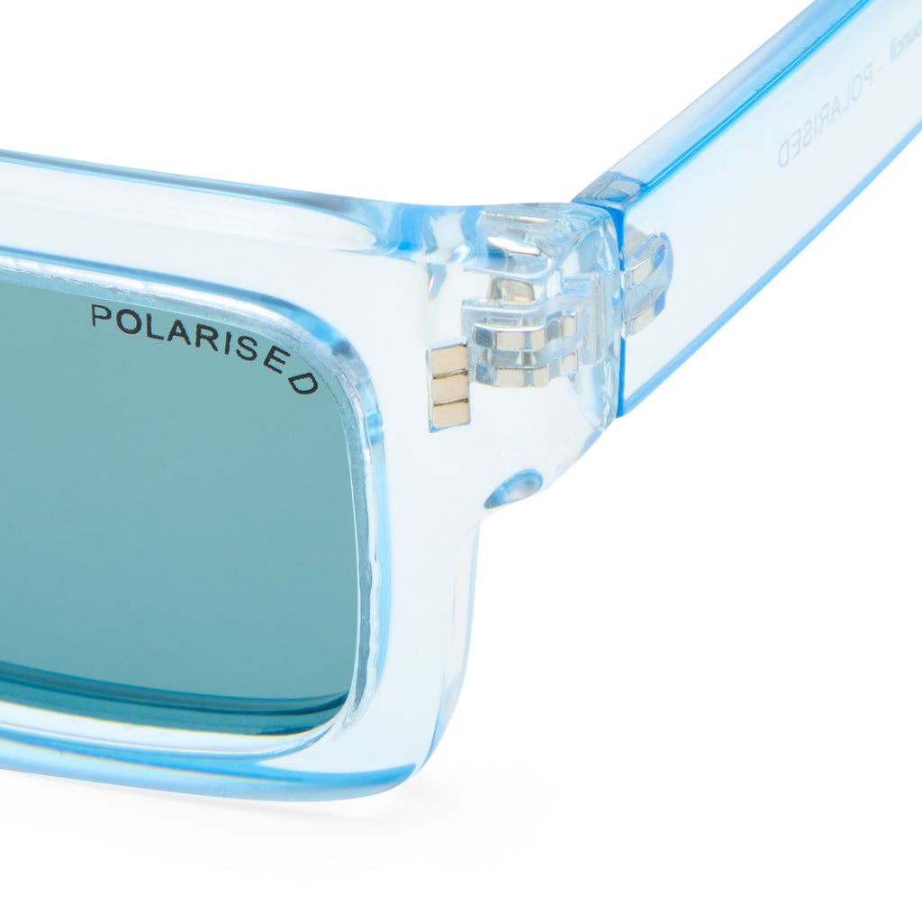 Cancer Council Austinmer Ice Blue Uni-Sex Rectangle Sunglasses | Eyewear Index