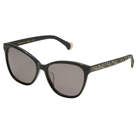 Camilla Come Sail Away Black Glitter Leopard Female Cat-Eye Sunglasses | Eyewear Index