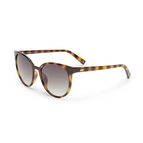 Le Specs Armada Tort Female Round Sunglasses | Eyewear Index