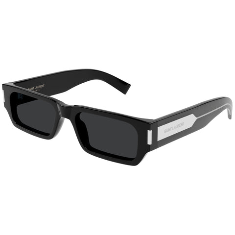 Saint Laurent Sl660f Black Uni-Sex Rectangle Sunglasses | Eyewear Index