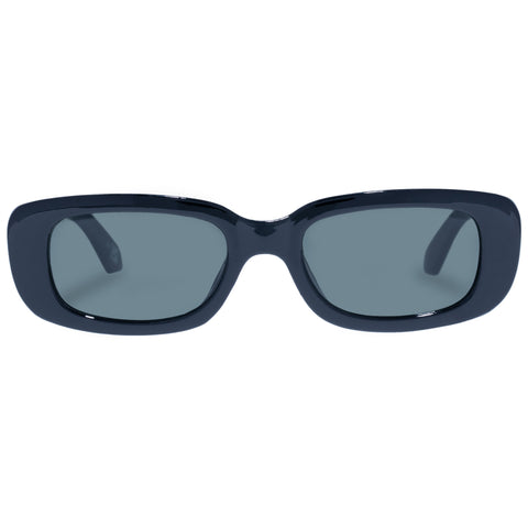 Solarized Kids Slim Y2k Black Female Rectangle Sunglasses | Eyewear Index