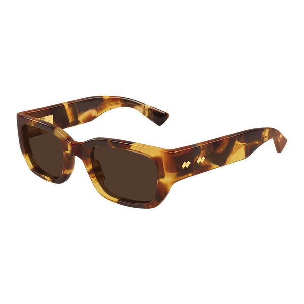 Bottega Veneta Bv1400s Havana Uni-Sex Rectangle Sunglasses