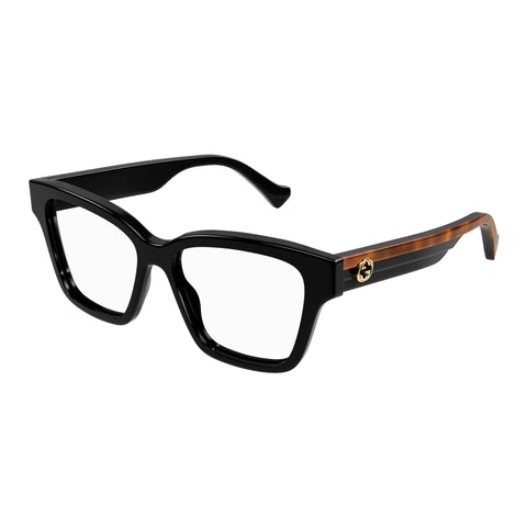 Gucci Gg1302o Black Female Rectangle Optical Frames | Eyewear Index