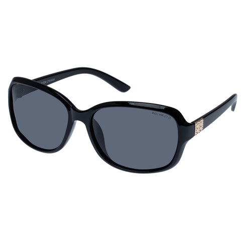 Cancer Council Stapleton Black Female Rectangle Sunglasses | Eyewear Index