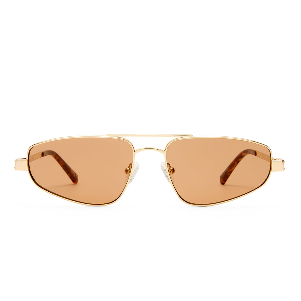 Le Specs Treasure Gold Uni-Sex Aviator Sunglasses | Eyewear Index