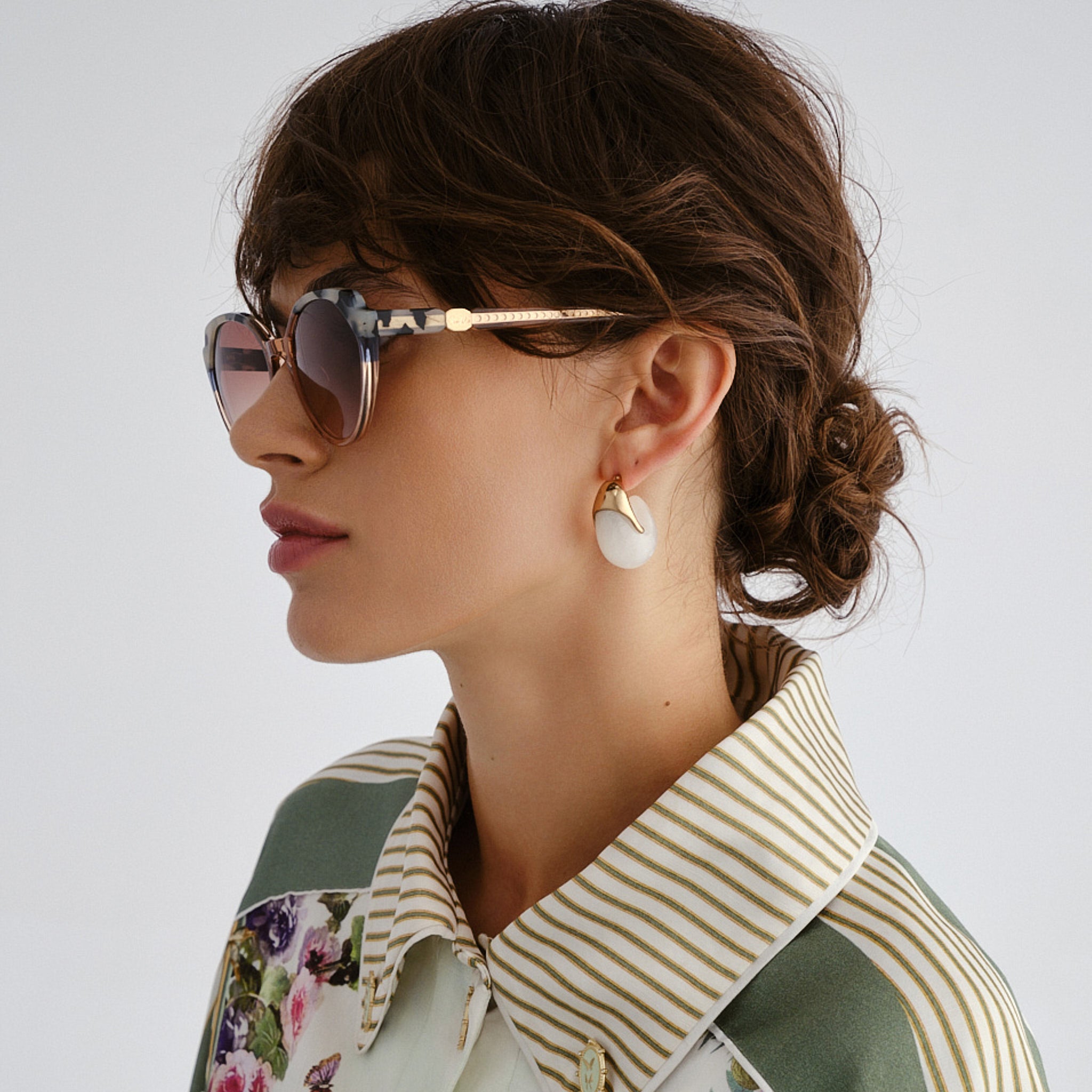 Camilla Act One Blush Cookie Female Cat-Eye Sunglasses | Eyewear Index