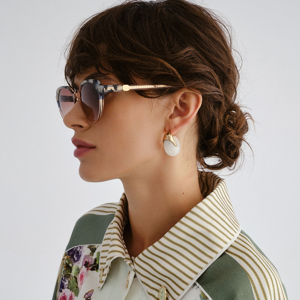 Camilla Act One Blush Cookie Female Cat-Eye Sunglasses | Eyewear Index