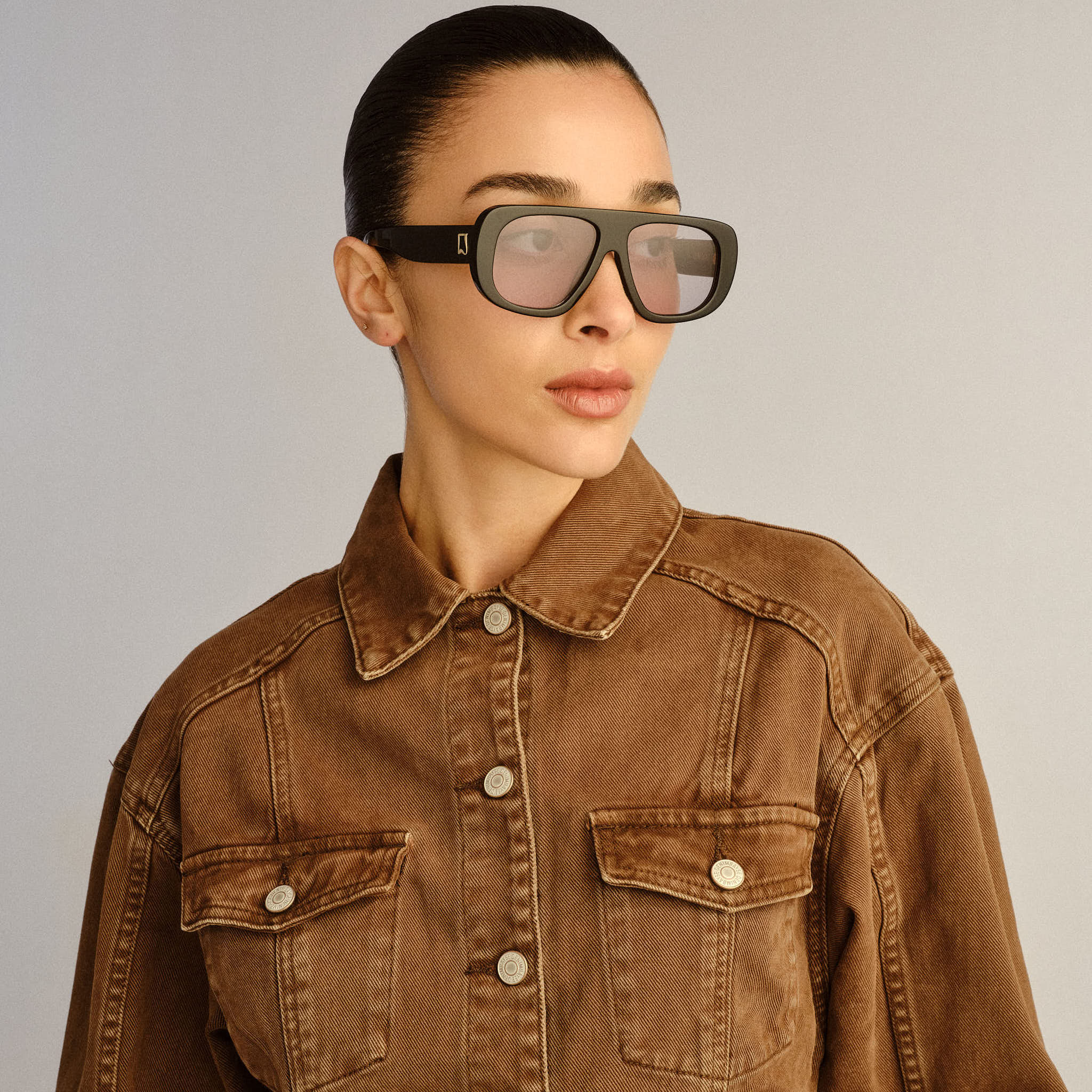 Luv Lou The Dionne Black Female Aviator Sunglasses | Eyewear Index
