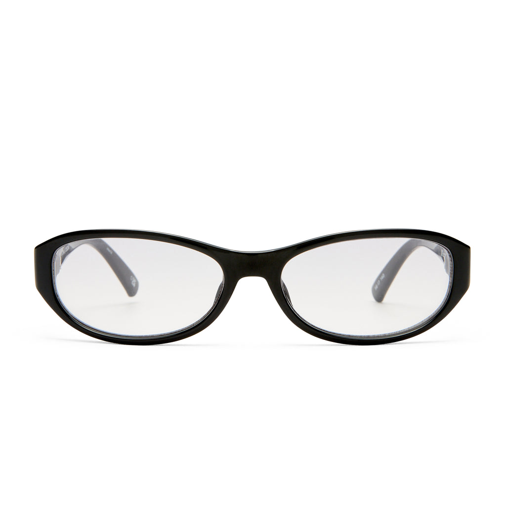 Le Specs Dont Cha Black Female Oval Sunglasses | Eyewear Index