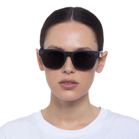 Cancer Council Noddy Youth Matte Black Uni-Sex D-Frame Sunglasses | Eyewear Index