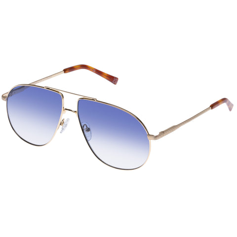 Le Specs Schmaltzy Bright Gold Vint Tort Uni-Sex Aviator Sunglasses | Eyewear Index